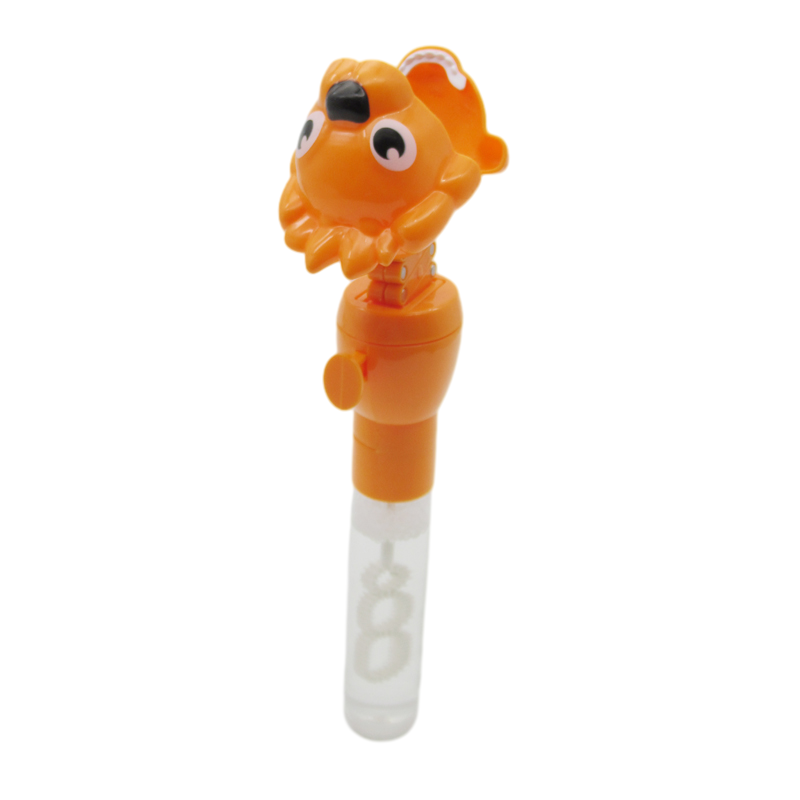bubble toy with lion grabber